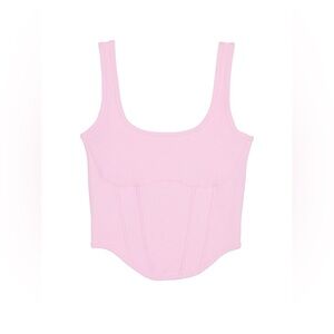 VS PINK THE CINCHED CORSET TOP - PINK XL & XXL (NEW WITH TAGS)